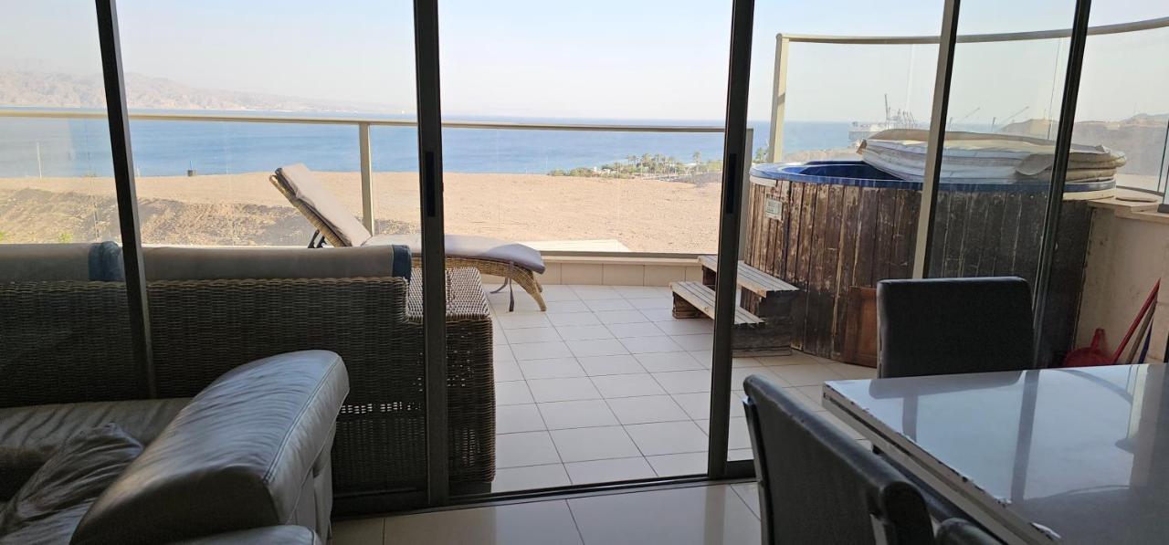 אילת Top-Luxury Exclusive Аpt With Jacuzzi In Front Of The Sea מראה חיצוני תמונה