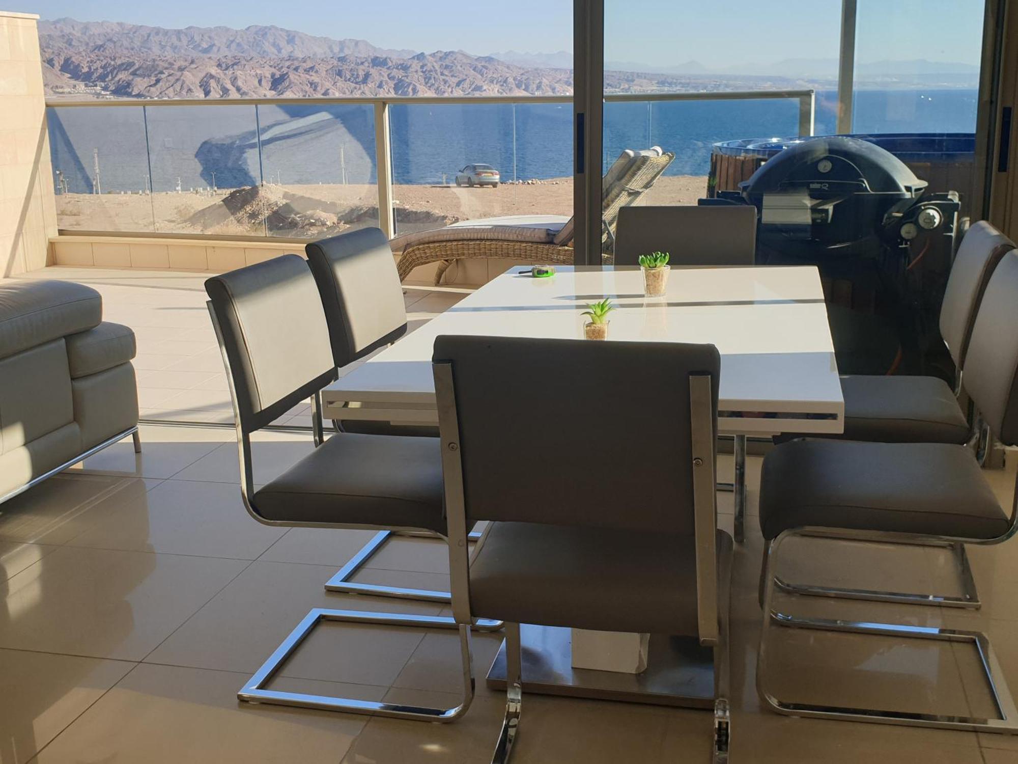 אילת Top-Luxury Exclusive Аpt With Jacuzzi In Front Of The Sea מראה חיצוני תמונה