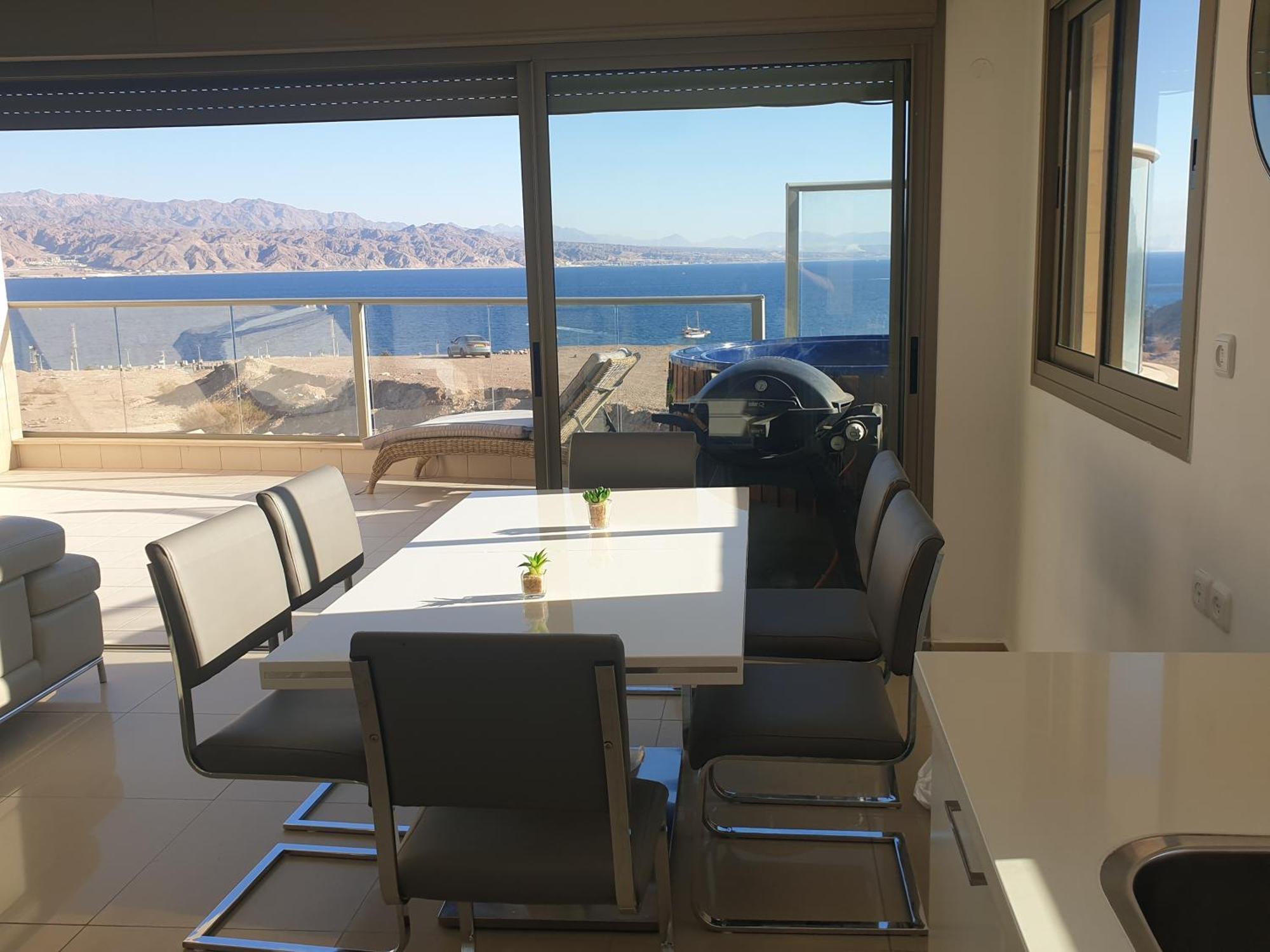 אילת Top-Luxury Exclusive Аpt With Jacuzzi In Front Of The Sea מראה חיצוני תמונה